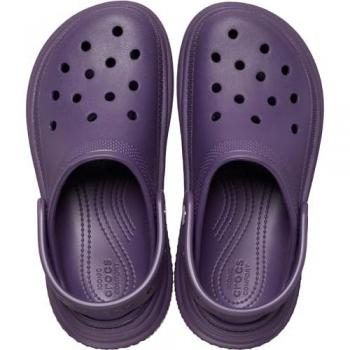 Crocs Stomp Women's Dark Iris Clogs - Purple - Size UK 7