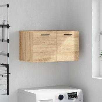 Gabinete de pared de roble Sonoma 60x36,5x35 cm madera multicapa marrón