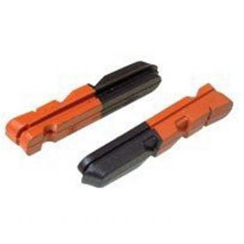 Kool Stop D.Ace - Zapatas de freno para bicicleta, color negro / rojo, 2 unidades