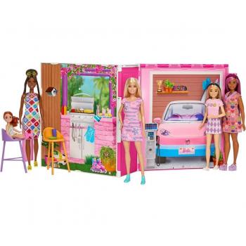 Barbie Getaway House Playset with Doll and 11 Accessories