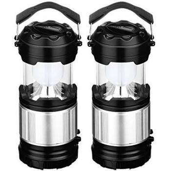 Linterna Camping de VicTsing, Bombilla LED de 3w, Luz 2 en 1 Multifuncional para Camping, Senderismo, Emergencias, Huracán, Pesca