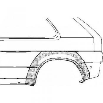 Panel lateral trasero derecho de reparación VAN WEZEL 5880146