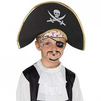 Sombrero Capitán Pirata Infantil con Calavera - Smiffy's