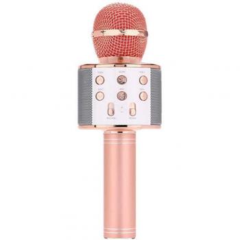 Micrófono Inalámbrico Bluetooth con Altavoz, Micrófono de Mano, Karaoke y Grabador de Música