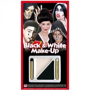 WIDMANN ? Juego de maquillaje para disfraz Unisex-Adult, blanco/negro, talla única, 4012B
