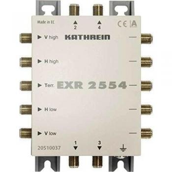 Multiswitch Kathrein EXR 2554 - 5 Entradas, 4 Salidas, Kaskadeable, Frecuencias de 950-2150 MHz