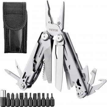 Vevor 17-in-1 Stainless Steel Multi-Tool Pliers for Survival, Camping, Hunting, and Hiking