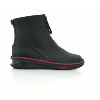 Camper Rolling Women's Black Smooth Leather Ankle Boots - Size 36 EU