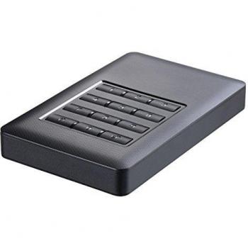 TooQ TQE-25DES01B - Carcasa para Discos Duros HDD de 2,5 de 7/9,5mm SATA USB 3.0 Cifrado con encriptación de contraseña, Negro, 100 grs.