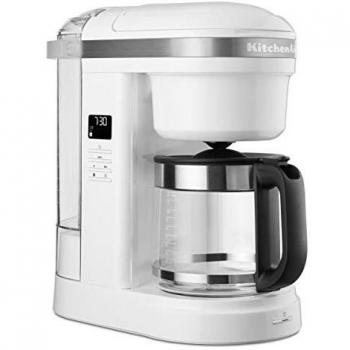 Cafetera de Goteo KitchenAid Classic 5KCM1208EWH, 1.7L, Color Blanco, Con Salida de Agua en Espiral