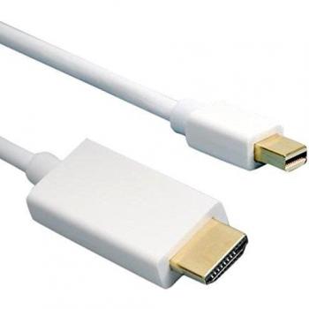 Cable Mini DisplayPort a HDMI Macho 1.5m 1080p Blanco
