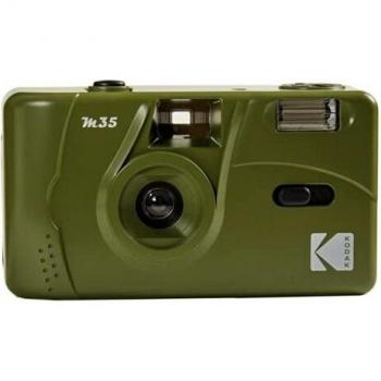 Kodak Cámara de película M35 de 35 mm (Verde Oliva) - Sin Enfoque, Reutilizable, Flash Integrado, fácil