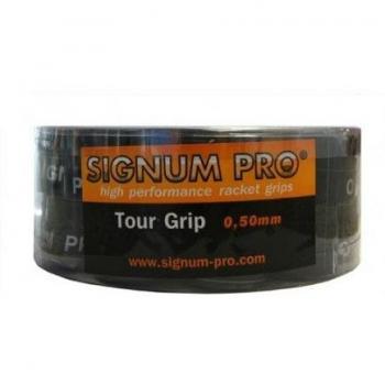 Signum Pro Tour Grip Schwarz Sobregrip para Tenis Pack De 30