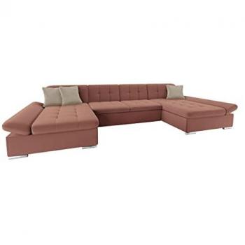 Sofá rinconero Comfivo 155 con función de descanso, caja de ropa de cama y dimensiones 360x160x75cm