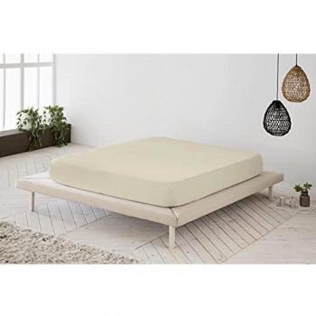 Sábana Bajera Ajustable Natural 100% algodón Cama de 135 cm