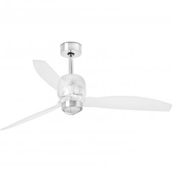 Ventilador de Techo Decofan con Luz y Difusor de Cristal 48,4 cm