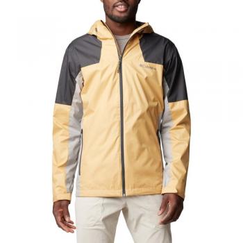 Chaqueta impermeable de hombre Columbia Inner Limits™ III con capucha, color amarillo camello, talla XXL