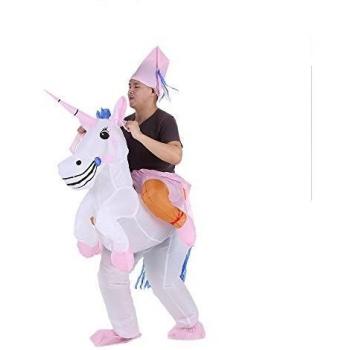 Anself - Disfraces Inflable De Unicornio Traje De Cosplay Fiesta,para Adulto 1.6m-1.8m