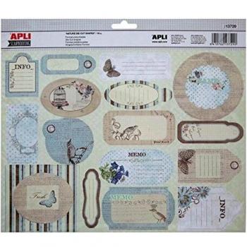 APLI 13729-Set de formas precortadas Nature 16 u.