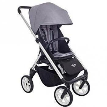 easywalker Mini Stroller Design - Vestidura de silla de paseo con capota, colchoneta y protector arnés, diseño Moonwalk Grey