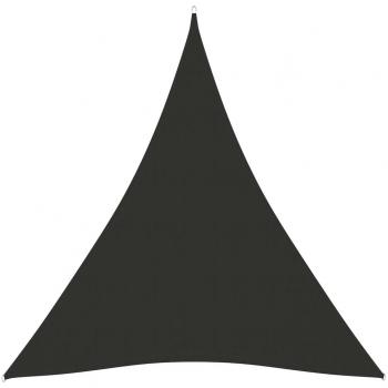Toldo de Vela Triangular de Tela Oxford Antracita 5x7x7 m