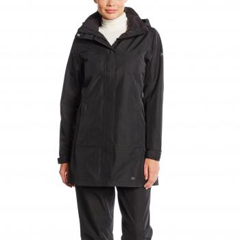 Helly Hansen Women's Aden Long Rain Coat Black - Size L