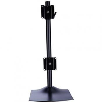 Ergotron DeskStand DS100 - Stand for 2 LCD displays - aluminium, steel - black - screen size: up to 27