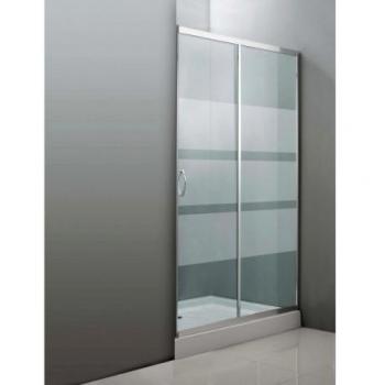 MAMPARA FRONTAL DUCHA CRISTAL SERIGRAFIA 120X185CM **OFERTA**