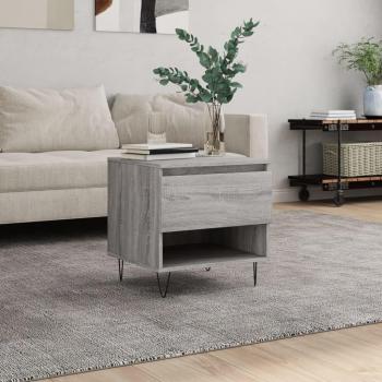 Mesa de centro Sonoma gris 50x46x50 cm madera multicapa
