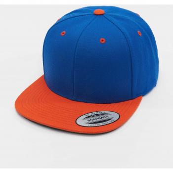 Gorra Flexfit Clásica Snapback 2 Tonos Azul/Naranja Unisex