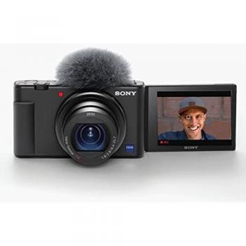 Cámara Compacta 4K HD Sony ZV-1 para Vlogs, Negra