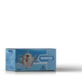 MANASUL Classic - Infusión Laxante a base de Sen, Melisa, Menta, Regaliz y Anis Verde, 100% Natural sin Conservantes ni Añadidos. Caja de 25 Bolsitas.