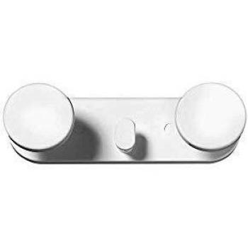 Perchero Adhesivo de Plástico 2 Posiciones para Baño