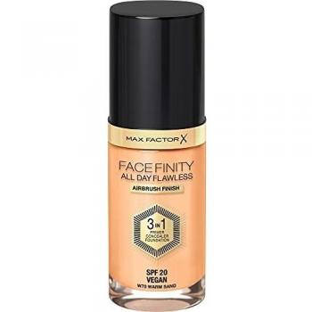 Max Factor Facefinity All Day Flawless 3 in 1 Long-Lasting Foundation SPF 20, Shade 70 Warm Sand, 30 ml