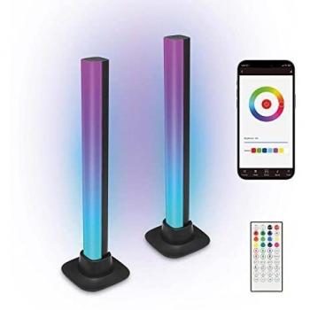 KSIX Barras de Luces Inteligente 5W. Bluetooth Light Bar RGBIC. 35lm. Luz con Modos de Escena y Mode