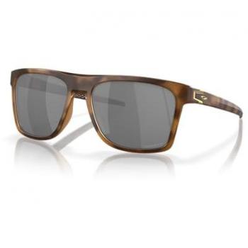 Oakley Leffingwell Rectangular Polarized Sunglasses - Brown Tortoise Frame, 57mm