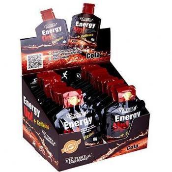 VICTORY ENDURANCE Energy Up Gel Cafeína Sabor Cola, con cafeína, con plus de sodio, Energía inmediata, 40 g