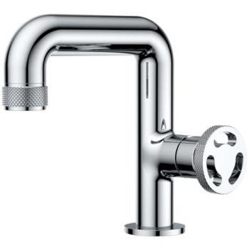Grifo de lavabo bajo cromado Essebagno Factory con altura de 108 mm y acabado brillante