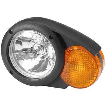 Faro delantero HELLA 1E3 996 160-681 Halógeno Combi 133 - 24V - Cristal claro - Conector Deutsch - Derecho
