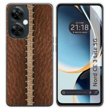 Funda de Silicona para OnePlus Nord CE 3 Lite 5G con Diseño de Cuero y Dibujos