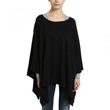 Berydale Poncho de mujer, Negro, OS