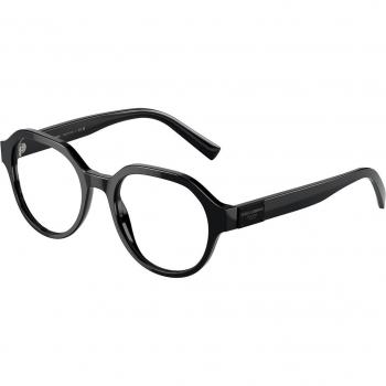 Dolce & Gabbana DG3367 501 Men's Eyeglasses Black Size 50 - Blue Light Block Available