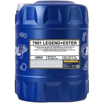 Aceite de motor sintético MANNOL Legend+Ester 0W-40, capacidad 20L, compatible con Volkswagen, Audi y Mercedes-Benz