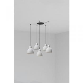 Lámpara de Techo Colgante Faro Venice 5 Luces Racimo Color Blanco