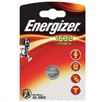 Energizer 3V Lithium CR1632 Coin Cell Single Pack