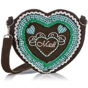 Krüger Madl Lucky Charm - Bolso de hombro de cuero mujer, color multicolor, talla 21x18x4 cm