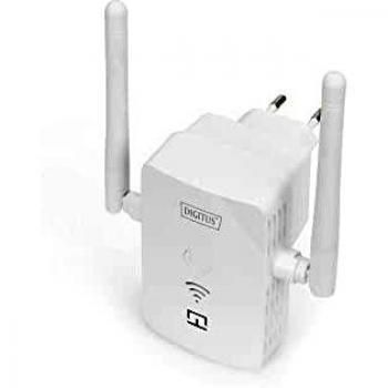 Repetidor y Punto de Acceso Wi-Fi Digitus DN-7072 - 300 Mbps, 2.4 GHz, Puerto USB, Función WPS, Blanco