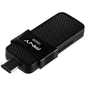 Pendrive PNY 128GB Doble Conector Tipo C y Micro USB OTG - USB 3.1