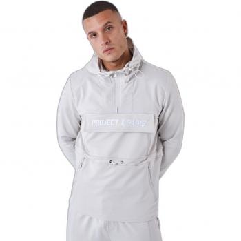Project X Paris Windbreaker Style Hoodie - Greige, Size M