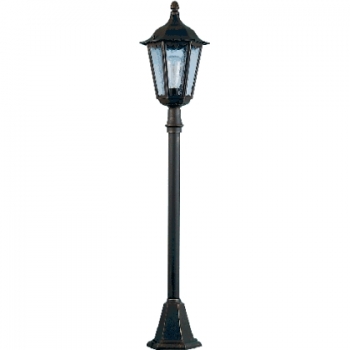 Bolardo Luminoso 4142, Negro y Plateado
